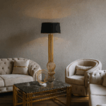 Vienna Royale Velvet Sofa Set | 3+2+1 Seaters with Gold Accents